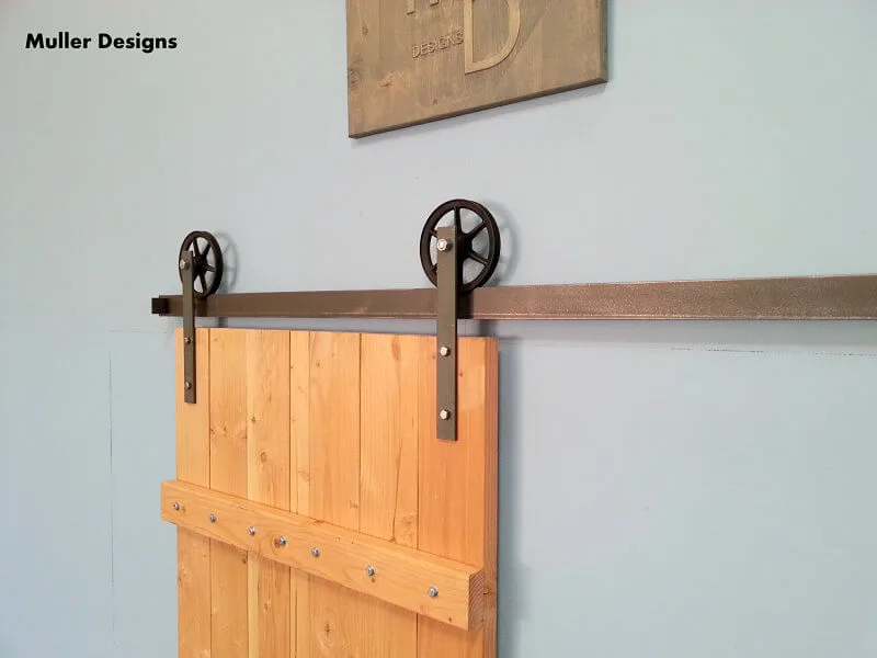 Sliding barn door hardware