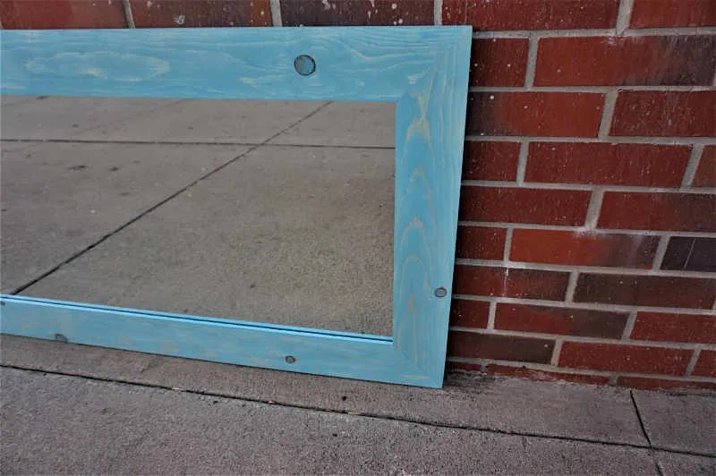 VINTAGE AQUA MIRROR - Image 4