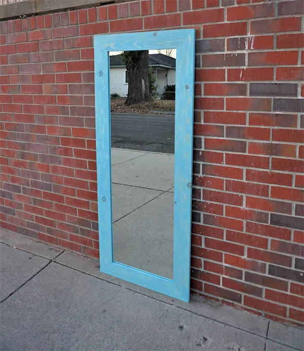 VINTAGE AQUA MIRROR - Image 3